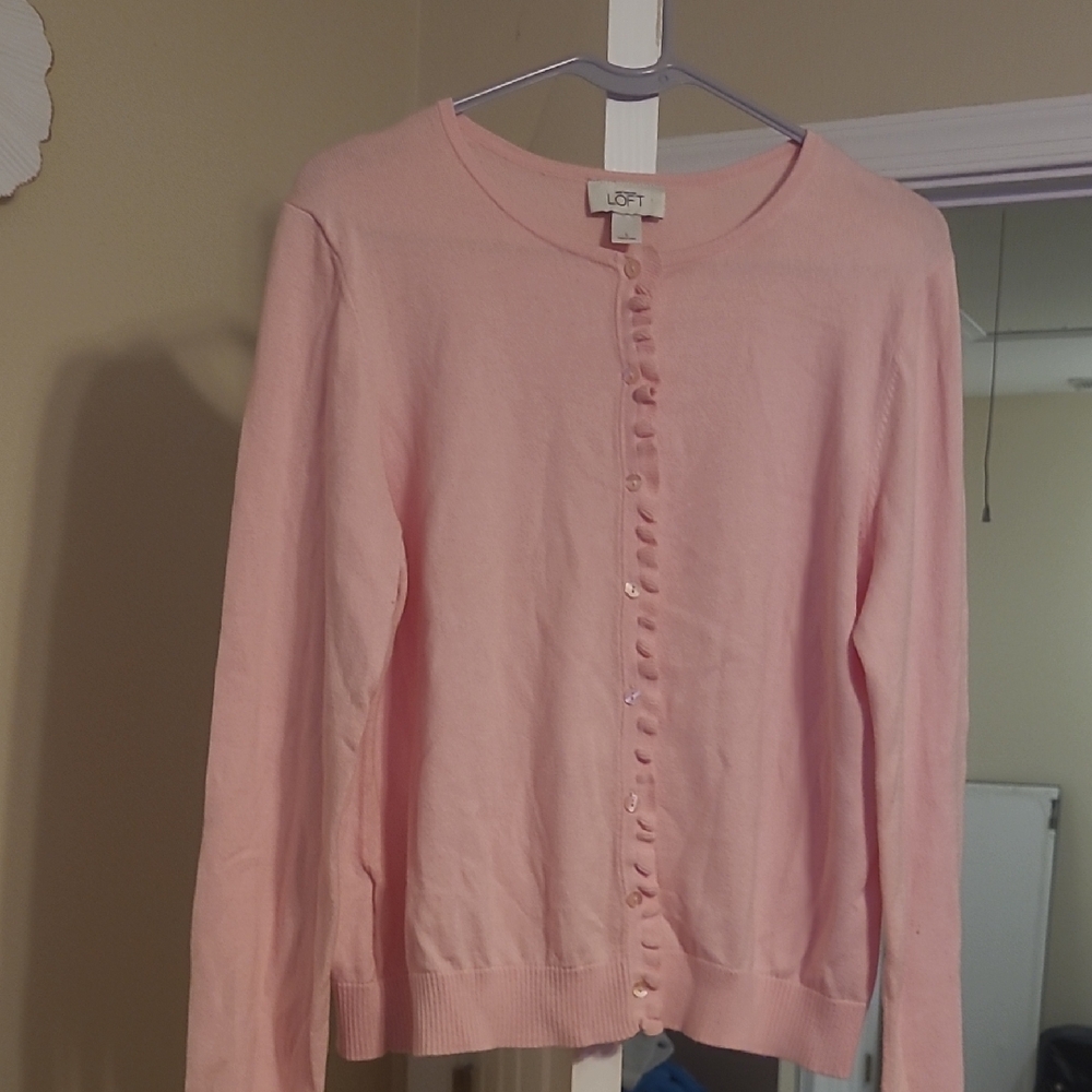 LOFT Light Pink Women's Cardigan